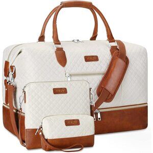 Weekender Bag for Women Travel Duffel Carry On Overnight with Shoe Compartment